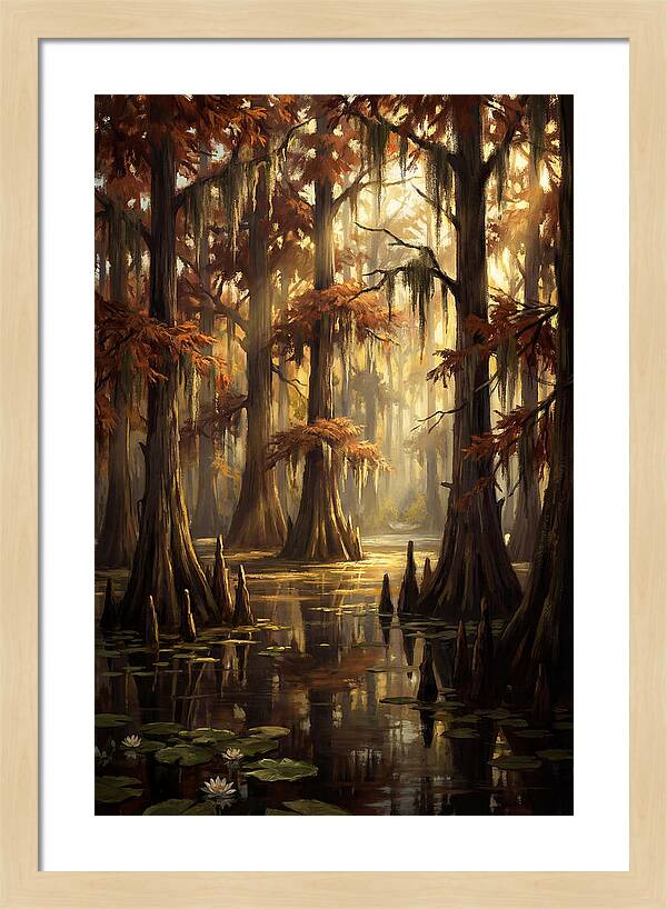 Bald Cypress In Autumn Glow