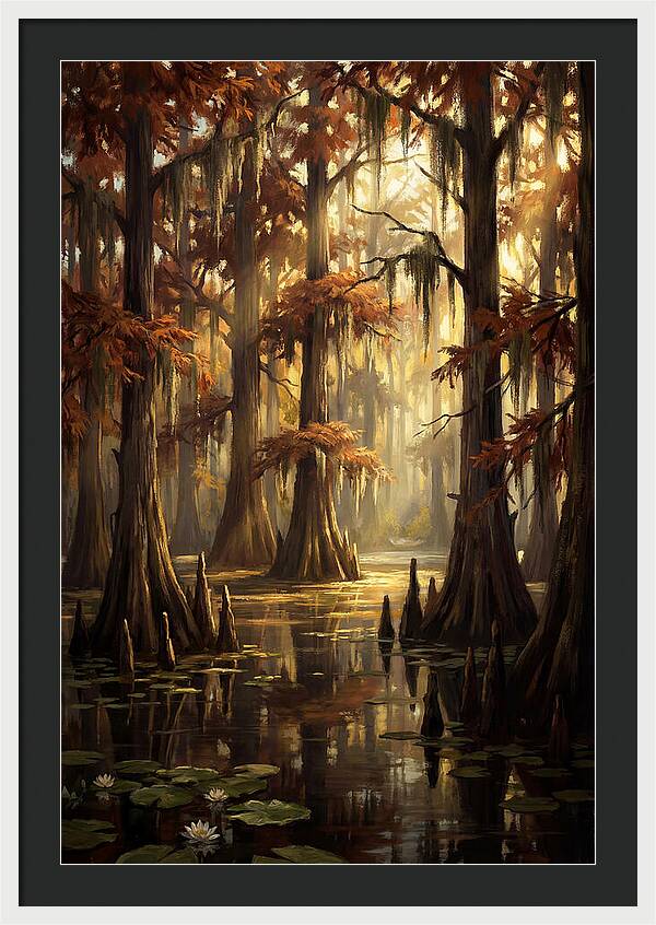 Bald Cypress In Autumn Glow