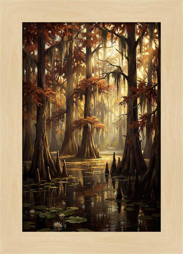 Bald Cypress In Autumn Glow