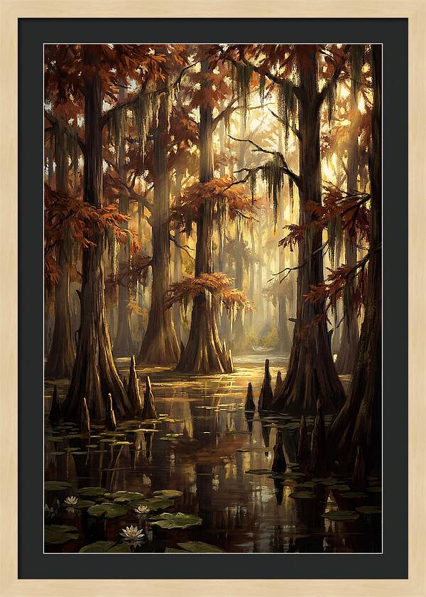 Bald Cypress In Autumn Glow