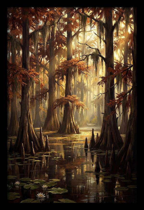 Bald Cypress In Autumn Glow