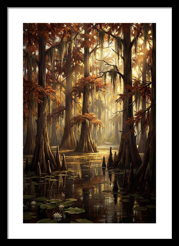 Bald Cypress In Autumn Glow