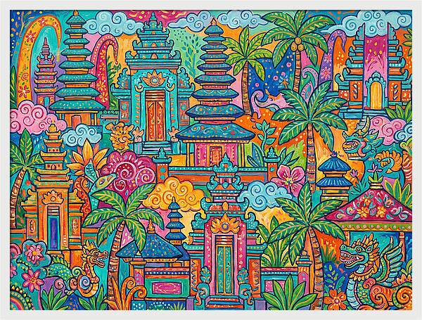 Balinese Temple Vibrance