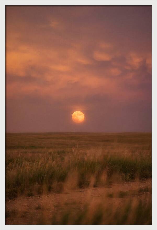 Ball Lightning Over Prairie