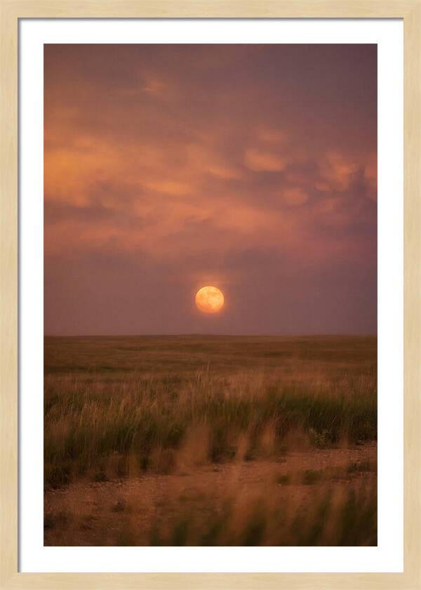 Ball Lightning Over Prairie