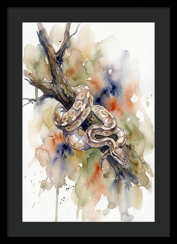 Ball Python Among Branches