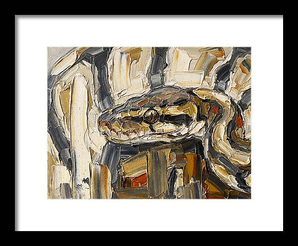 Ball Python In Abstract Form