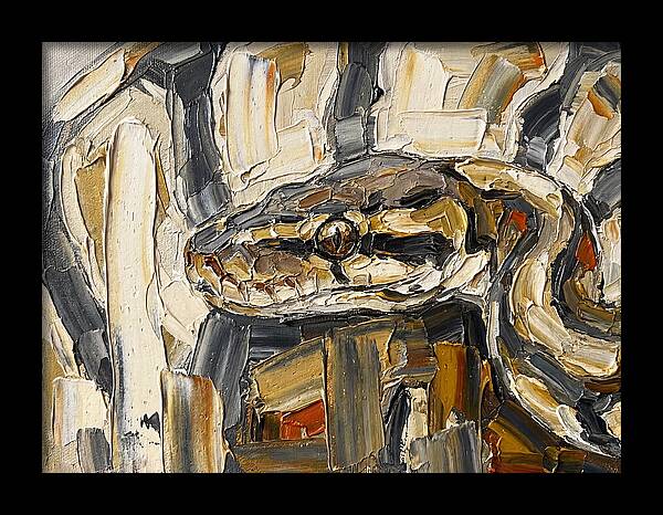 Ball Python In Abstract Form