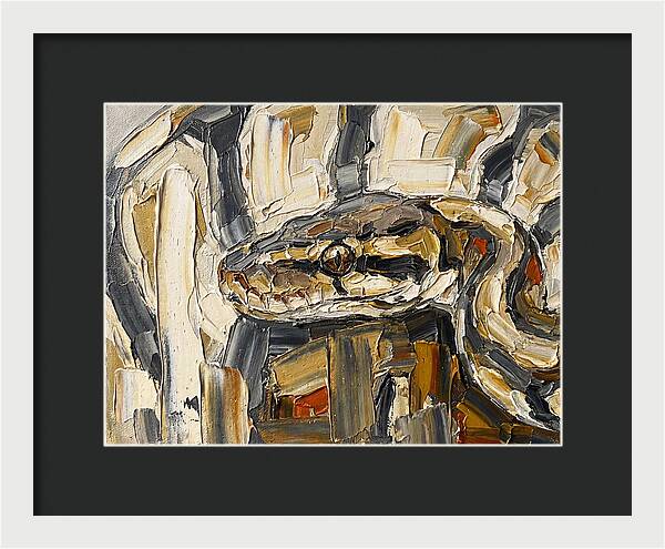Ball Python In Abstract Form
