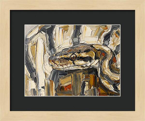 Ball Python In Abstract Form