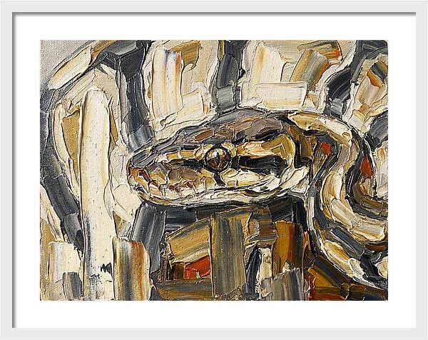 Ball Python In Abstract Form
