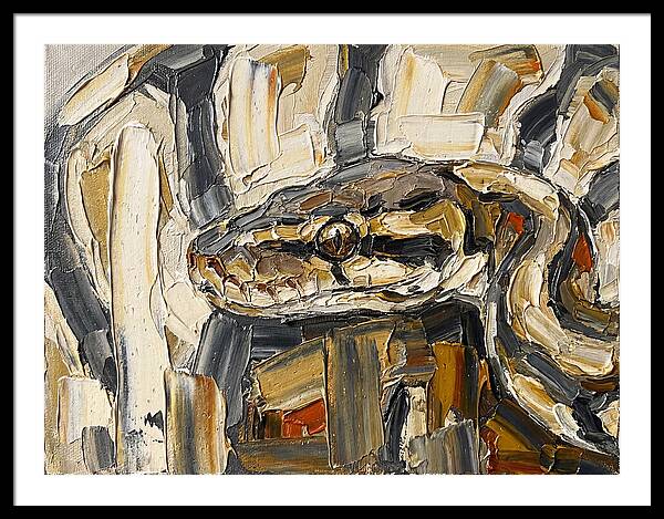 Ball Python In Abstract Form