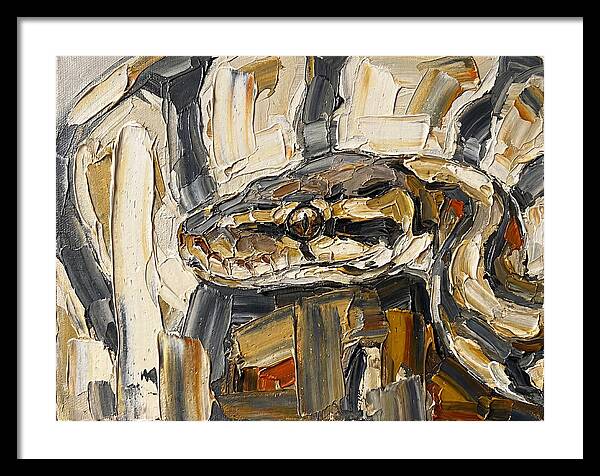 Ball Python In Abstract Form