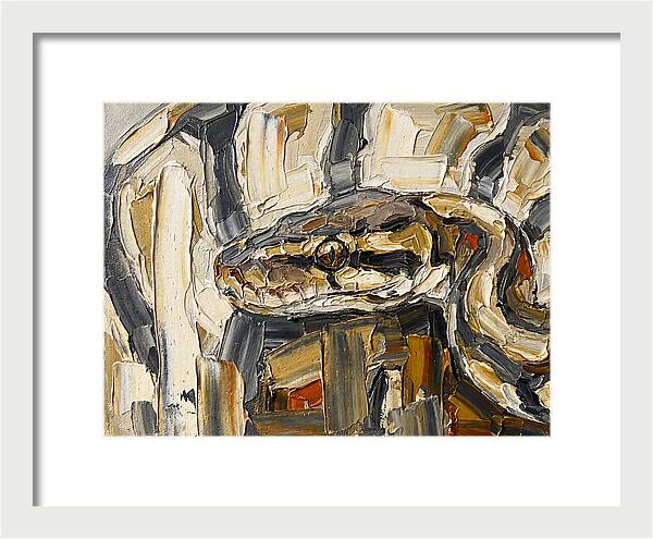 Ball Python In Abstract Form