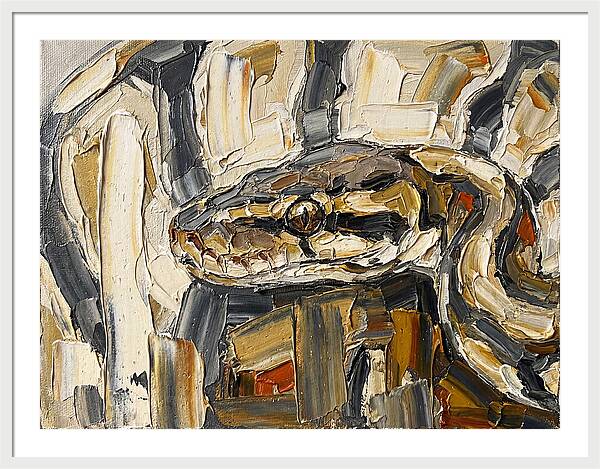 Ball Python In Abstract Form