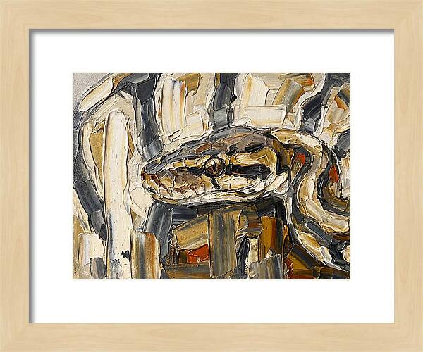 Ball Python In Abstract Form
