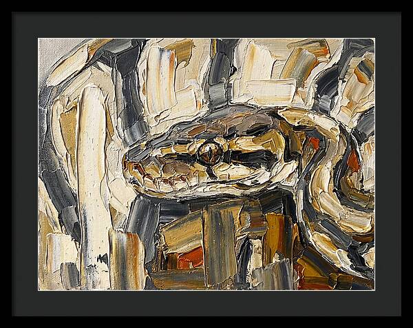 Ball Python In Abstract Form
