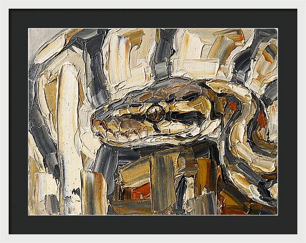 Ball Python In Abstract Form