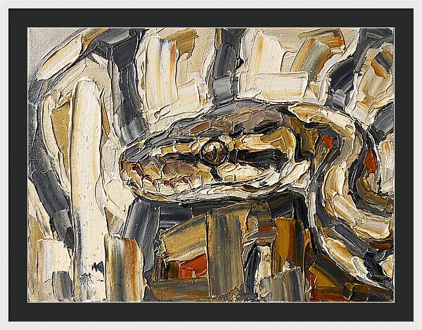 Ball Python In Abstract Form
