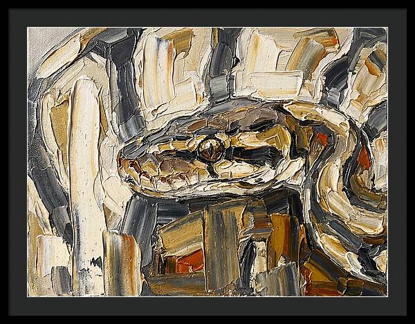 Ball Python In Abstract Form