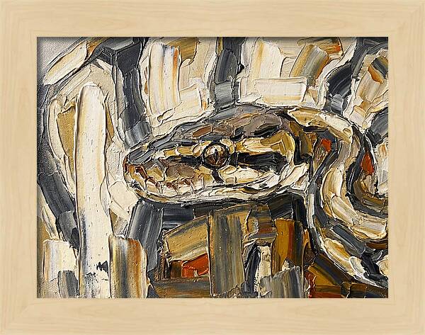 Ball Python In Abstract Form