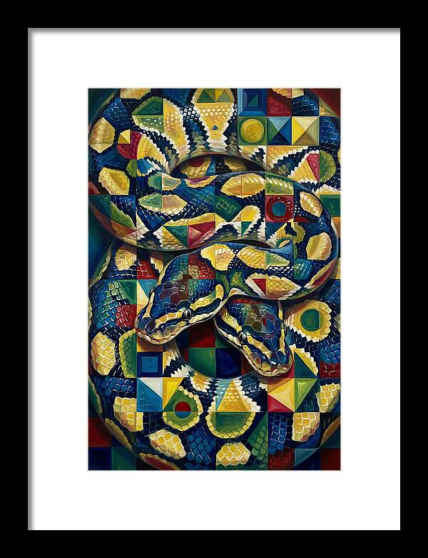 Ball Python In Vibrant Patterns