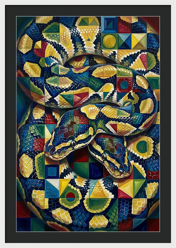 Ball Python In Vibrant Patterns