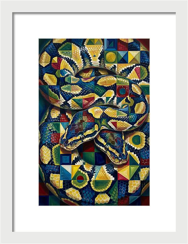 Ball Python In Vibrant Patterns