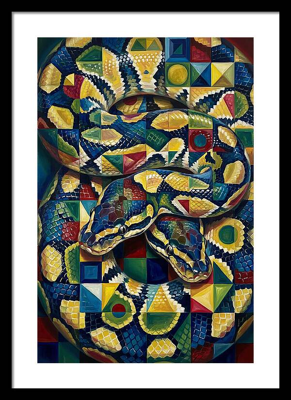 Ball Python In Vibrant Patterns