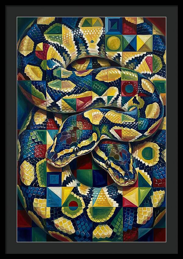 Ball Python In Vibrant Patterns