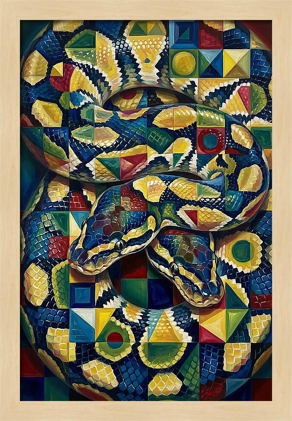 Ball Python In Vibrant Patterns