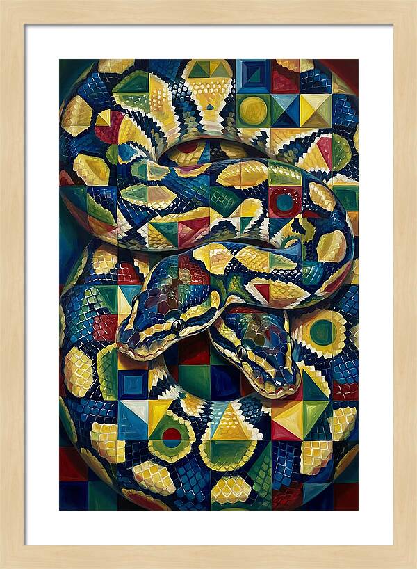 Ball Python In Vibrant Patterns