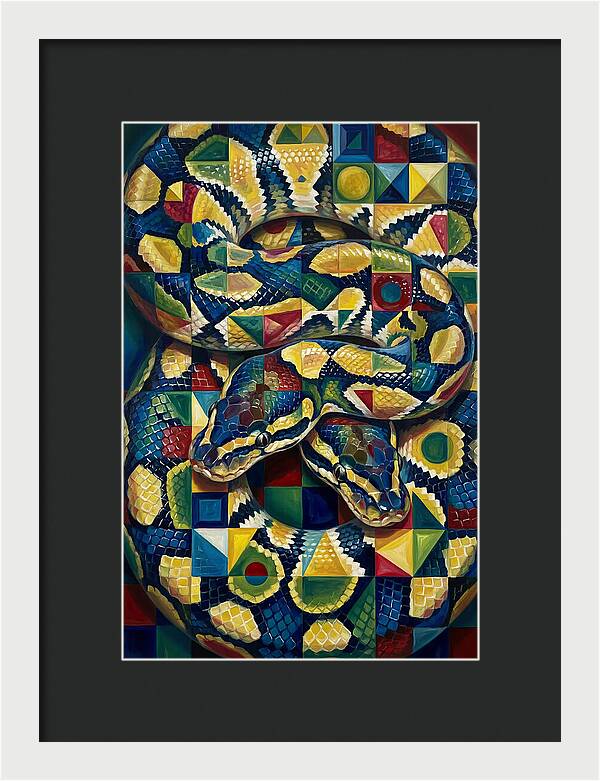 Ball Python In Vibrant Patterns