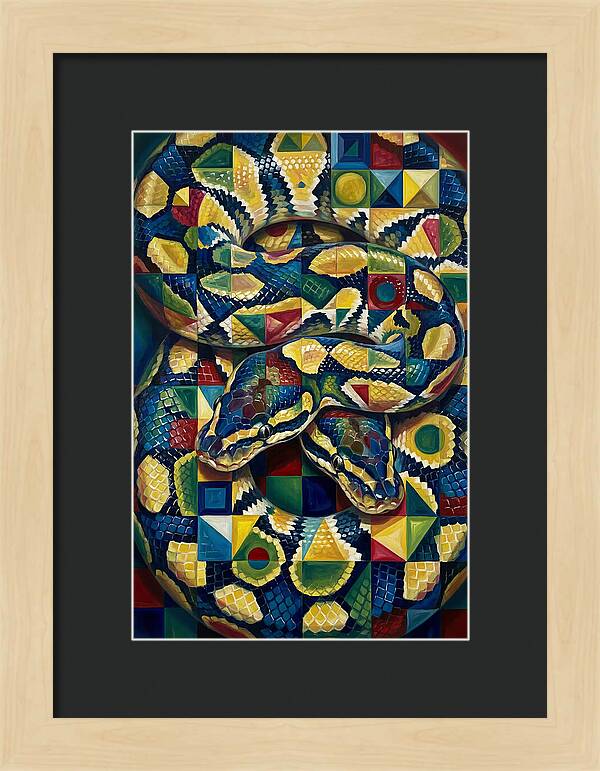 Ball Python In Vibrant Patterns