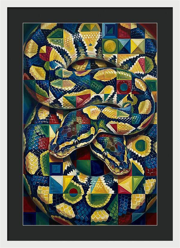 Ball Python In Vibrant Patterns