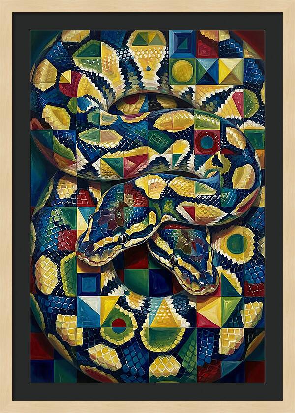 Ball Python In Vibrant Patterns