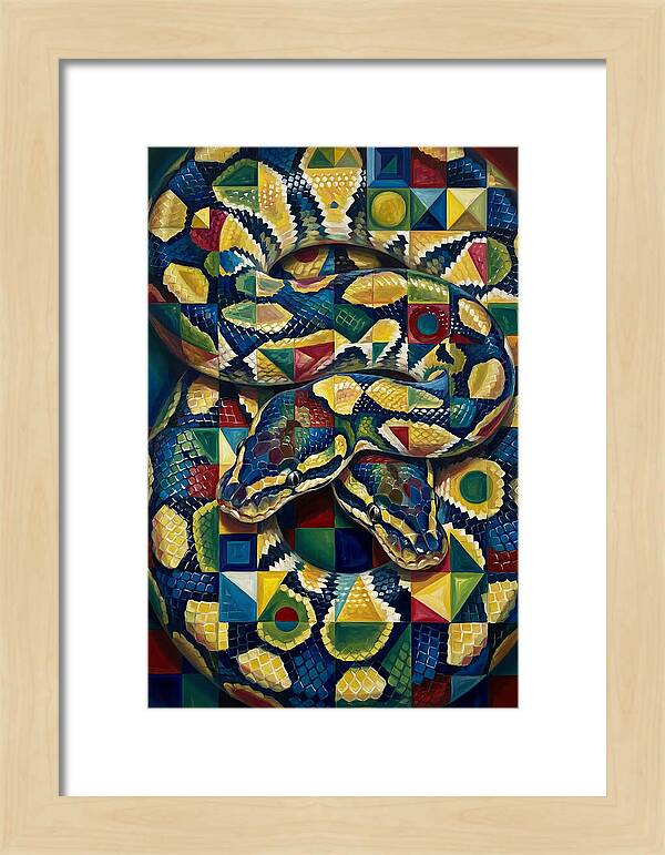 Ball Python In Vibrant Patterns