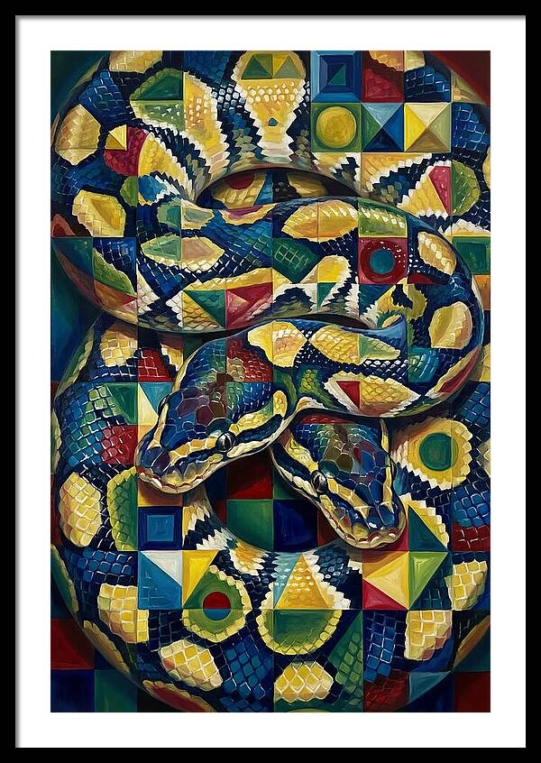 Ball Python In Vibrant Patterns