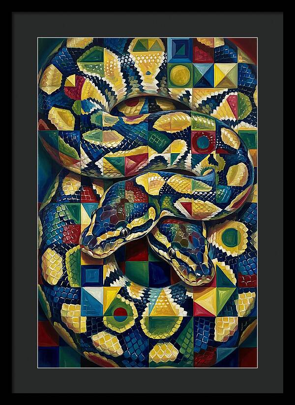 Ball Python In Vibrant Patterns