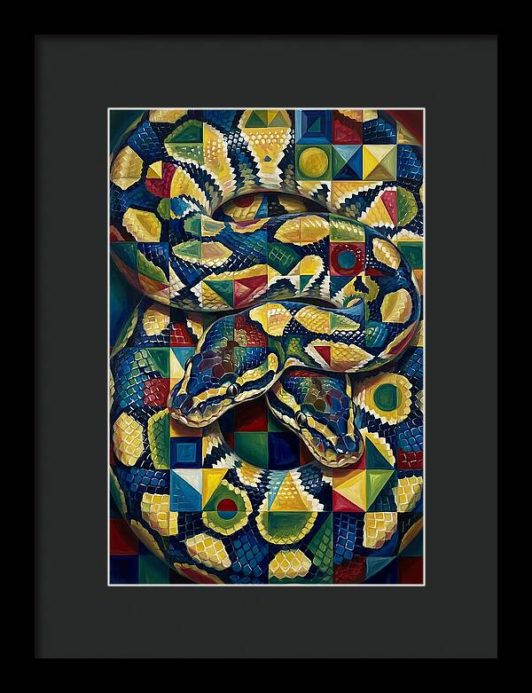 Ball Python In Vibrant Patterns