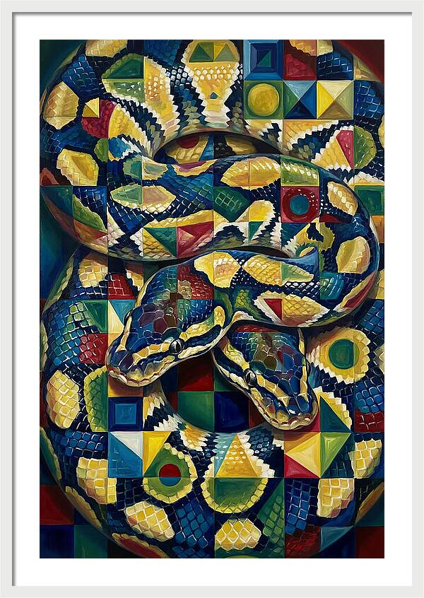 Ball Python In Vibrant Patterns