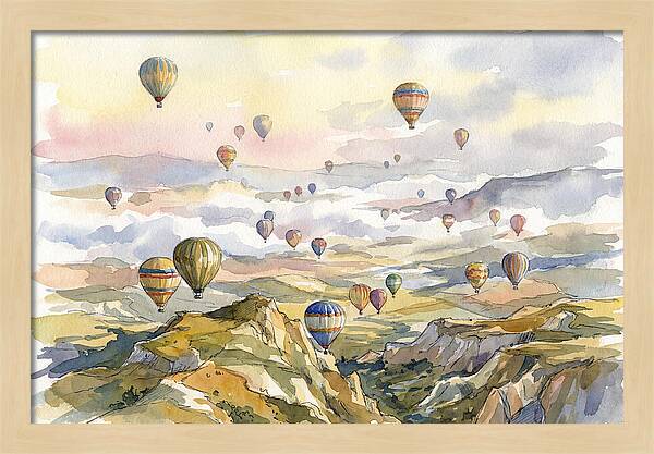 Balloon Dreams Over Landscape