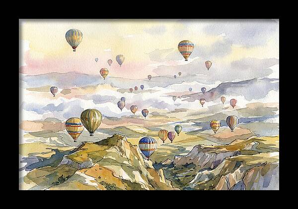 Balloon Dreams Over Landscape