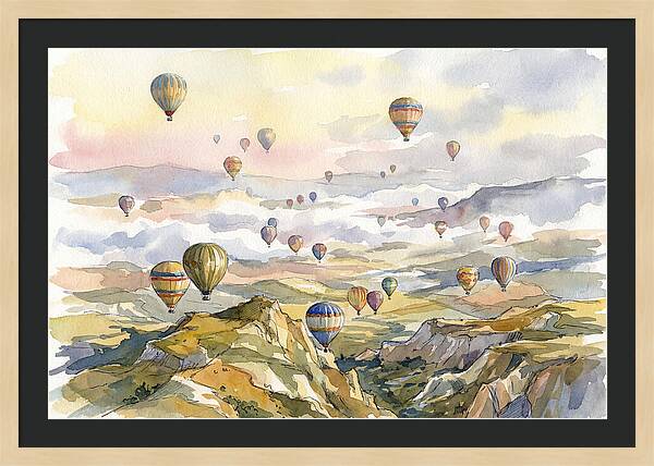 Balloon Dreams Over Landscape