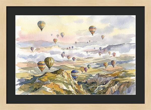 Balloon Dreams Over Landscape