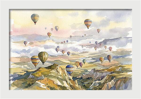 Balloon Dreams Over Landscape