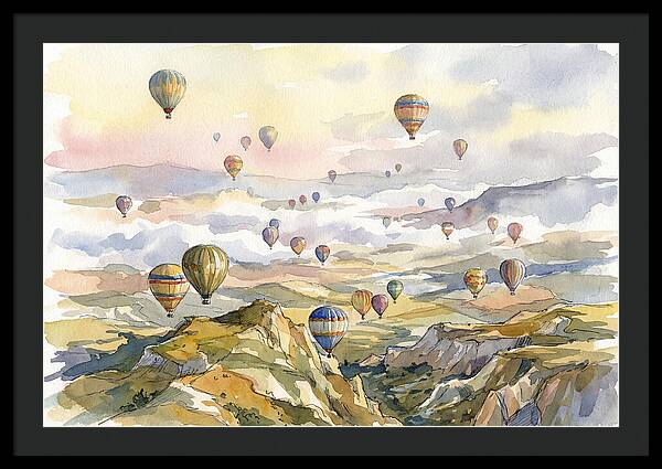 Balloon Dreams Over Landscape