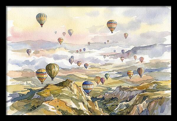 Balloon Dreams Over Landscape