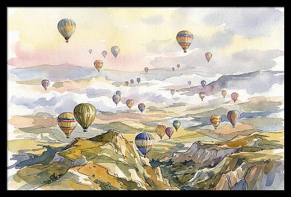 Balloon Dreams Over Landscape