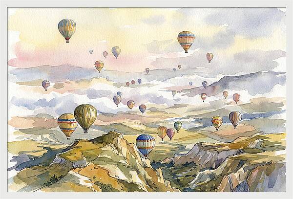 Balloon Dreams Over Landscape
